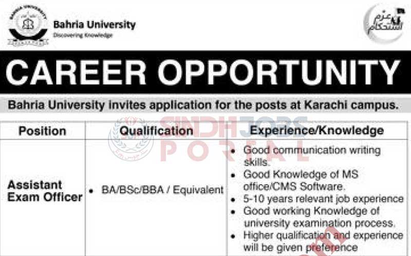 Bahria University Karachi Jobs Opportunities 2024