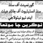Govt of Sindh SICHIN Clinical Affairs, Nursing Services