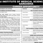 Rai Institute of Medical Science RIMS Jobs Sargodha