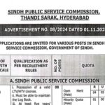 SPSC Jobs Driver Naib Qasid Sanitary Worker
