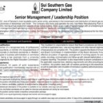 Sui Southern Gas Company Limited (SSGC) Senior Management / Leadership Position