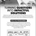 NUST-Admission-2025-MS-PhD