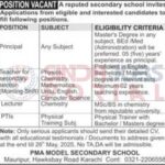 PMA-Model-School-Jobs-2025