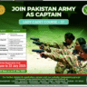 JOIN PAKISTAN ARMY AS CAPTAINLADY CADET COURSE – 27