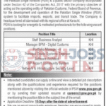 Pakistan Single Window Career Opportunities Multiple Positions in Karachi