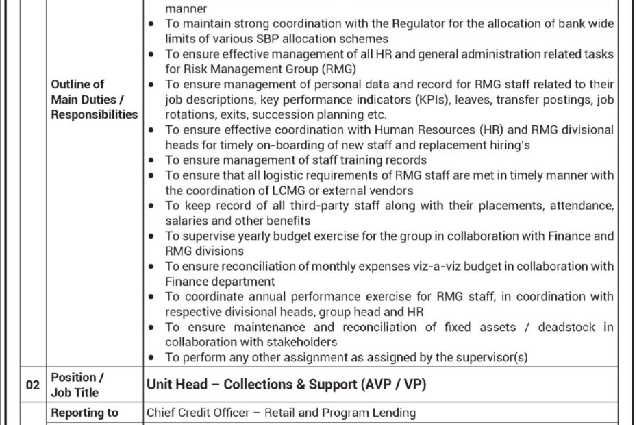 National Bank of Pakistan Latest Job Openings July 2025