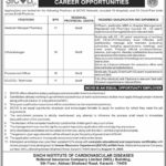 SICVD Karachi Jobs 2025 – Apply for Pharmacy Manager & Technician Posts
