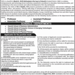 Karachi Metropolitan University Faculty Jobs 2025